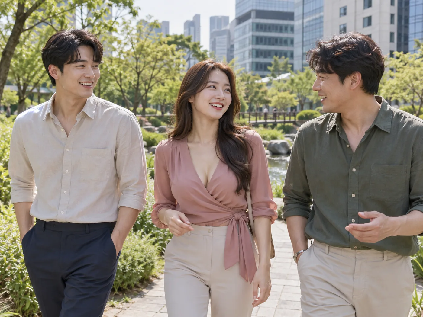 부천 창밖으로 그 지역이 보이는 실내
