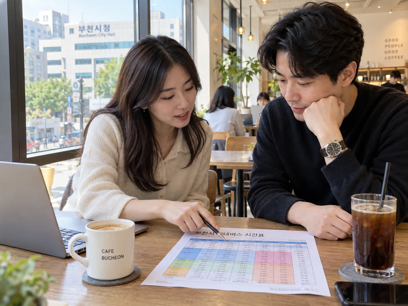 부천 이동과 출입이 떠오르는 로비나 도로