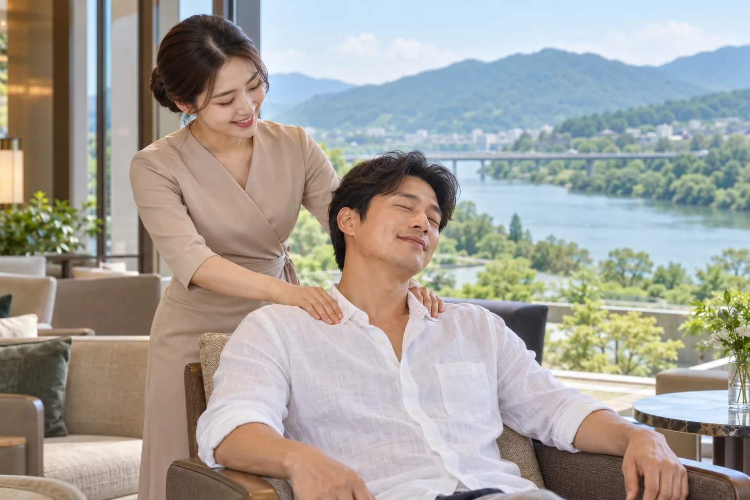 밀양 밝은 실내의 휴식