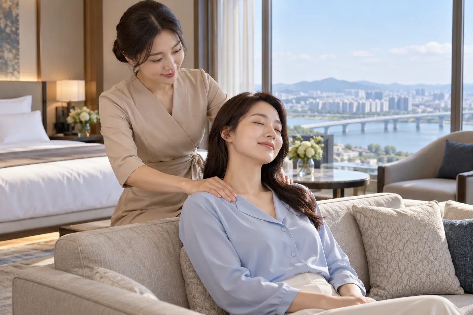 평택 밝은 실내의 휴식