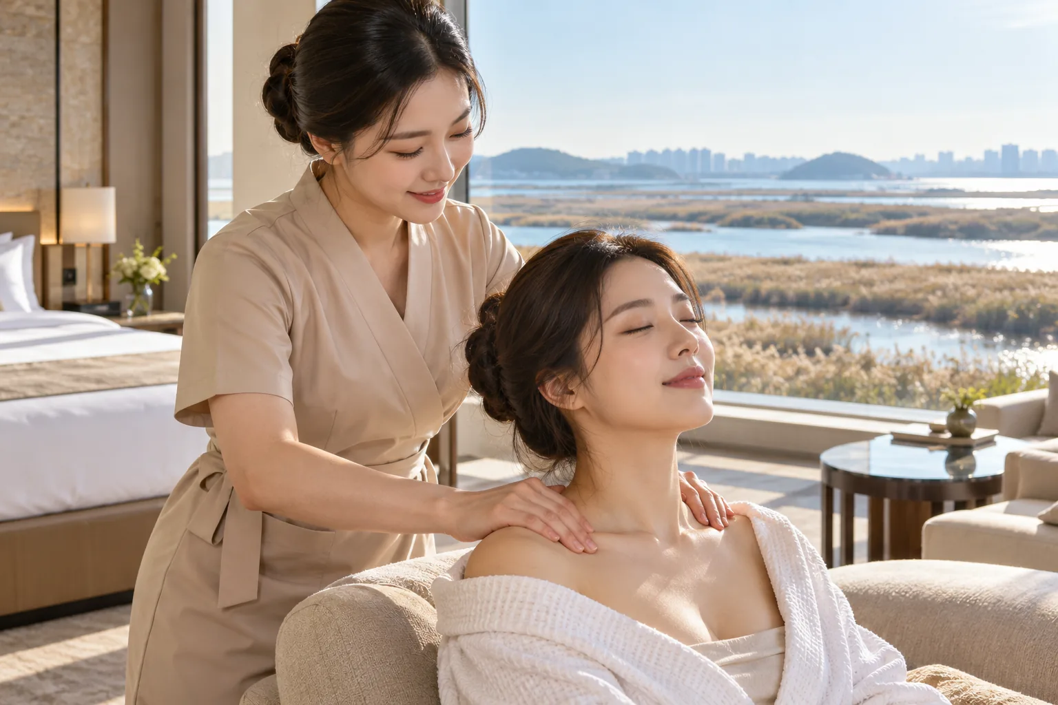 시흥 밝은 실내의 휴식