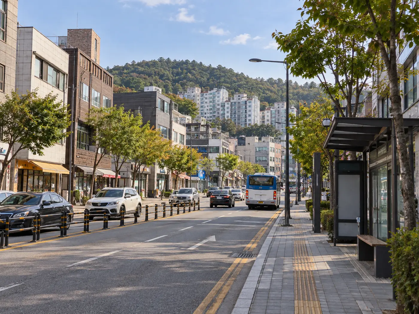 수원 생활권이 나뉘는 거리나 역 근처