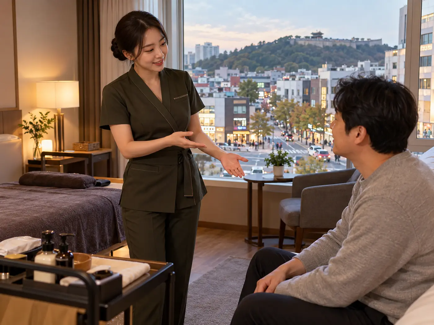 수원 그 지역에서 흔한 숙소